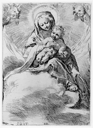 The Virgin and Child in the Clouds